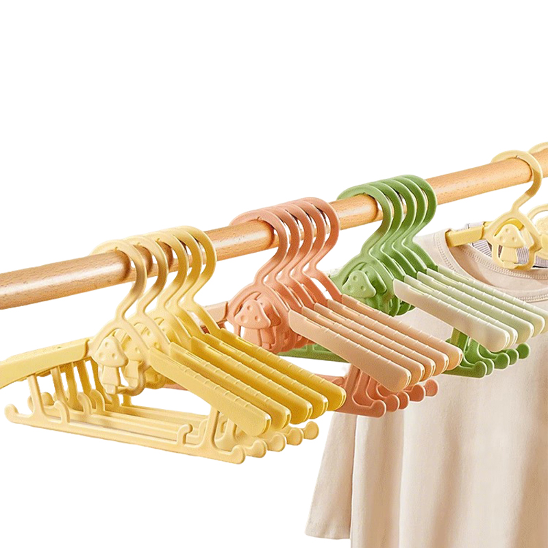 Baby Clothing Store - Verstellbarer Rutschfester Babykleiderbügel - Multifunktionaler Kunststoff-Aufbewahrungsbügel