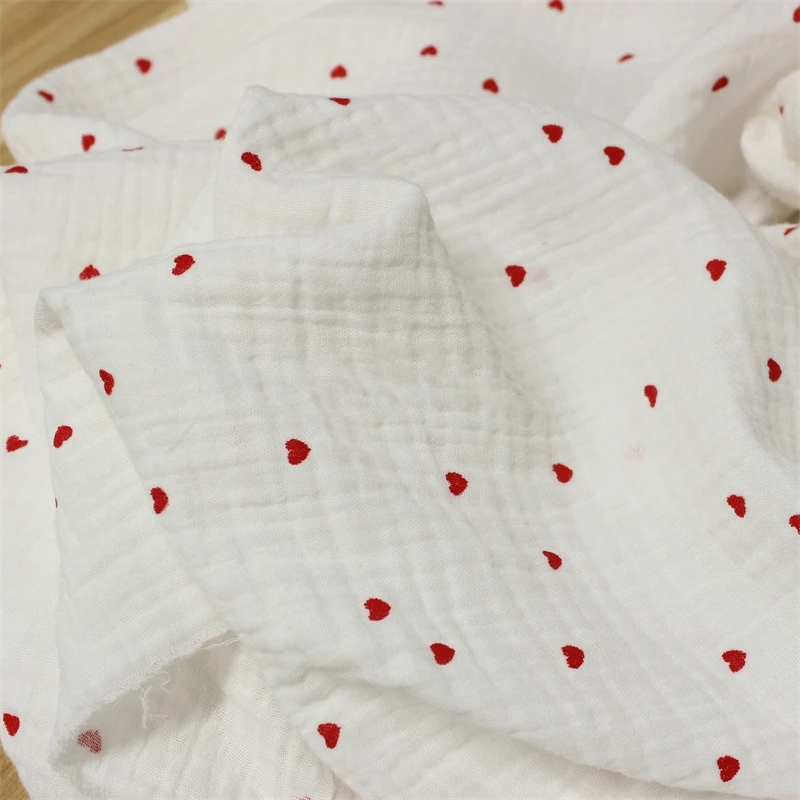 Baby Clothing For Sleep - 135x50cm Doppellagiger Musselin-Stoff mit Lieblichen Roten