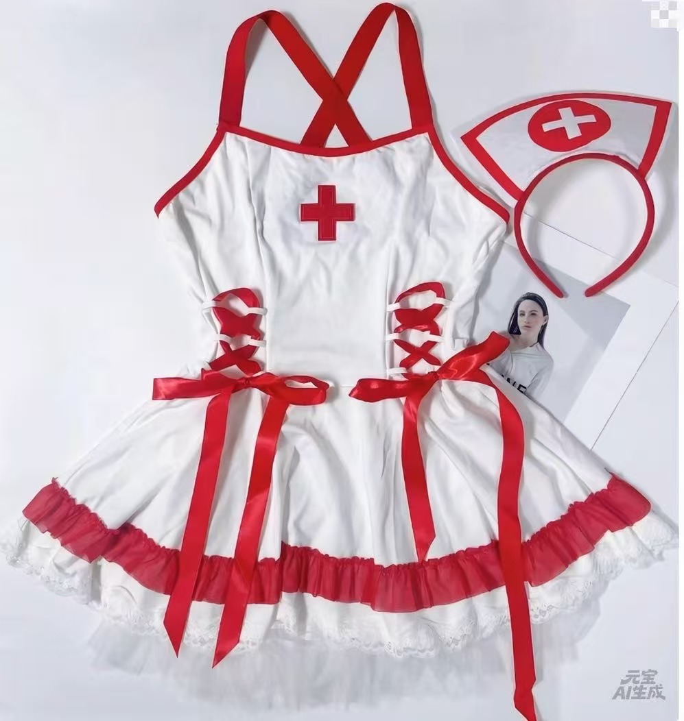 Baby Sleep Suit - Sexy Performance-Kleidung Uniform Lingerie Krankenschwester-Kostüm Damen