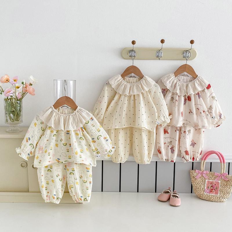 Baby Clothing For Sleep - Frühling Herbst Baby Mädchen Hause Kleidung