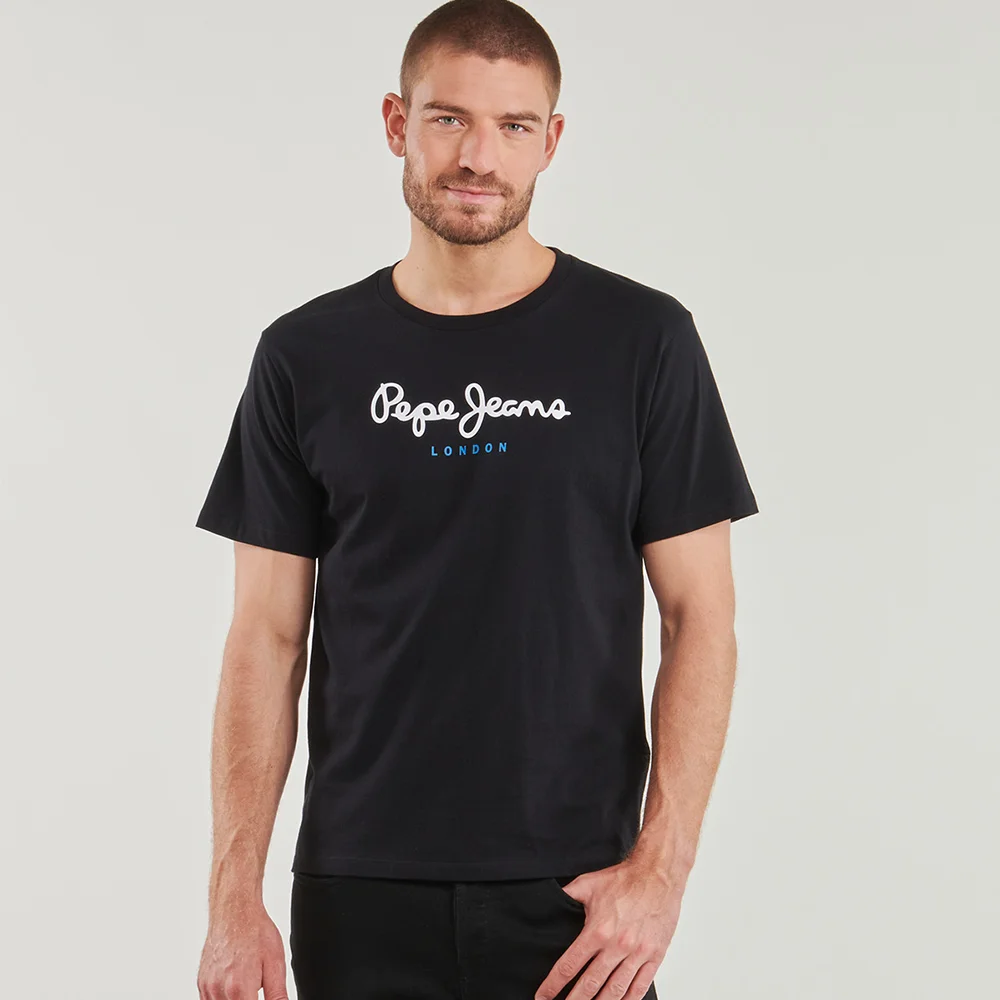 Baby Clothing Logo - Pepe Jeans London Herren Kurzarm-T-Shirt 100%